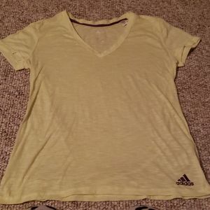 Adidas light yellow tshirt M